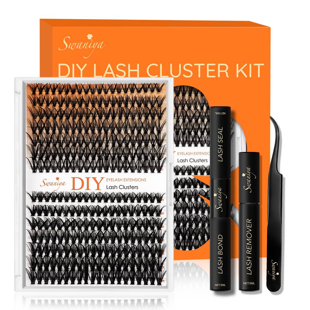Quais são os benefícios do uso de clusters de extensões de cílios diy?